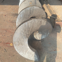Lames spirales duplex bimétalliques robustes Minsong avec roulement à billes, résistantes à l'usure, à jante en fonte et noyau robuste pour machines industrielles