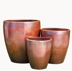 Maceta <span class=keywords><strong>de</strong></span> Cerámica Grande y Pequeña, Jardinera <span class=keywords><strong>de</strong></span> Arcilla y Terracota con Esmalte <span class=keywords><strong>para</strong></span> Hogar y Vivero - Product Image 3
