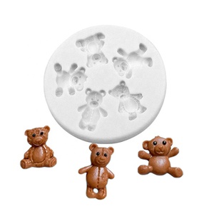 Venta al por mayor Mini oso <span class=keywords><strong>de</strong></span> peluche hecho a mano resina <span class=keywords><strong>de</strong></span> cristal moldes <span class=keywords><strong>de</strong></span> silicona DIY <span class=keywords><strong>chocolate</strong></span> hornear Fondant pastel <span class=keywords><strong>molde</strong></span> - Product Image 5