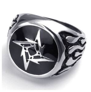 Cavaliere templare mason <span class=keywords><strong>anello</strong></span> anime di un pezzo - Product Image 2