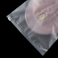 T-shirt givré Ziplock vêtements vêtement fermeture à glissière sac d'emballage sac d'emballage réutilisable givré fermeture à glissière sac pour vêtements