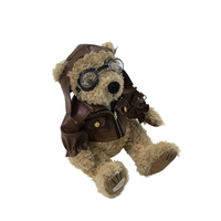 Jouets en peluche super doux brodés sur mesure, animaux en peluche mignons, mascottes d'aviation, pilotes en peluche, astronautes en peluche, peluches anti-stress