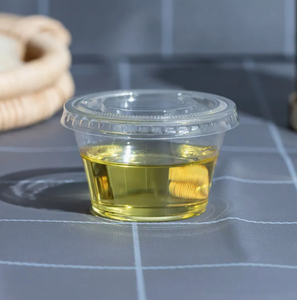 Tasses à condiments pour sauce ronde de qualité alimentaire jetables à mur unique logo personnalisé pour poulet sushi - Product Image 1