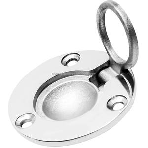 Maniglie ad anello rotonde <span class=keywords><strong>per</strong></span> mobili, maniglie a scomparsa <span class=keywords><strong>per</strong></span> sportelli di barche, maniglie ad anello in acciaio inossidabile, maniglie a incasso - Product Image 1