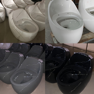 Cuvette de <span class=keywords><strong>toilette</strong></span> en céramique <span class=keywords><strong>d</strong></span>'usine en forme <span class=keywords><strong>d</strong></span>'oeuf toilettes siphoniques articles sanitaires Siphon monté au sol en porcelaine <span class=keywords><strong>chasse</strong></span> <span class=keywords><strong>d</strong></span>'<span class=keywords><strong>eau</strong></span> toilettes monobloc - Product Image 3