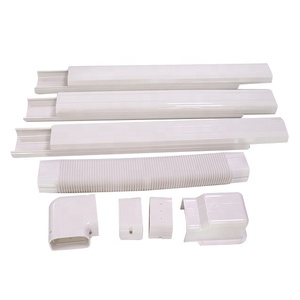 HVAC Mini Split Plastic AC Pipe Covers PVC Air Conditioner Duct Mini Split Line Set Cover Air Conditioner <strong>Parts</strong> Genre - Product Image 6