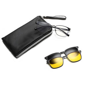 Lunettes de soleil magnétiques Greyjack, monture en acier inoxydable, polarisées, vision nocturne, lunettes pour hommes, monture complète, verres TAC - Product Image 4