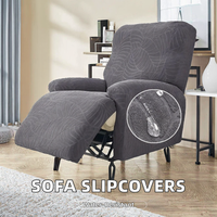 Jacquard Elastische Sofabezüge mit Geometrischem Muster, Schonbezug für Relaxsessel und Sofas – Stretchbezug für Heimtextilien