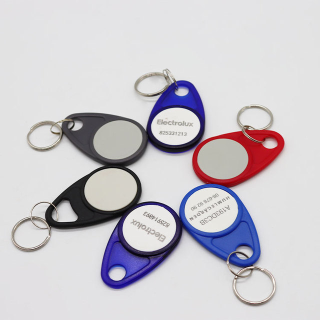 HF 13.56MHz Mini RFID T5577 EM4305 NFC Key Fob Security Access Control with QR Code