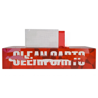 Vente directe d'usine, conception gratuite, boîte-cadeau haut de gamme, équipement inclus, version rouge 2 G CLEAN CARTS Box