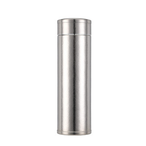 Stainless Steel Insulated Cup With <b>Tea</b> Strainer Screw Cap Straight Design For Business Gifts - Product Image 3