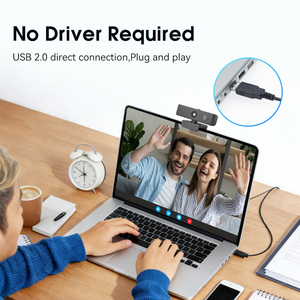 กล้องเว็บแคม 4K Full HD USB 2.0 ความละเอียด 30fps โฟกัสอัตโนมัติ ลดเสียงรบกวนด้วย AI ไมโครโฟนในตัว 2 ตัว พร้อมฝาปิดความเป็นส่วนตัว สำหรับการประชุมทางวิดีโอ - Product Image 6