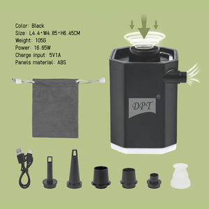 משאבת אוויר חשמלית ניידת 5V 1A עם פנס קמפינג, משאבת אוויר מיני נטענת USB עם סוללה למוצרים מתנפחים - Product Image 3