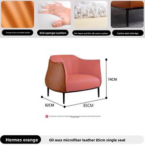 Sillón Reclinable <span class=keywords><strong>de</strong></span> Metal <span class=keywords><strong>de</strong></span> Diseño Nórdico Estilo Italiano con Relleno <span class=keywords><strong>de</strong></span> Plumón <span class=keywords><strong>de</strong></span> Ganso para Sala <span class=keywords><strong>de</strong></span> Estar, Uso Recreativo, Muebles para el Hogar - Product Image 6