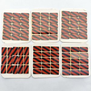 MSK053อัญมณีหลวมทำด้วยมือหินโมเสคสีแดงและโมราดำ - Product Image 4