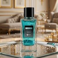 Vente en gros Bouteille de parfum vide de luxe en verre de 100ml avec boîte et couvercle personnalisé.