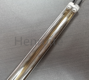 مطلية بالذهب بأنبوب مزدوج هالوجين سخانات الأشعة تحت الحمراء الكوارتز التدفئة الصناعية مصابيح تجفيف أفران بواعث بديلة - Product Image 6