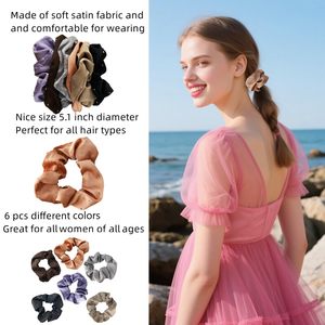 Chouchous et élastiques à cheveux épais et sans couture, imprimés avec logo personnalisé en strass, pour femmes et filles, usage quotidien - Product Image 4