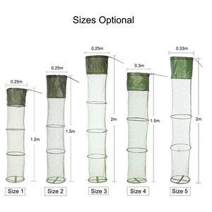 Portatile Pieghevole Maglia Rete Da Pesca Gabbia di Pesce Da Pesca Trappola Cestino per Mantenere I Pesci/Sperlano/Minnows/Granchio/gamberetti/Aragoste - Product Image 3