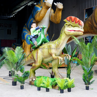 Manège à bascule dinosaure à monnayeur LT-11-20 pour enfants, idéal pour parcs et aires de jeux extérieures