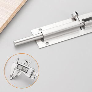 Loquet de porte en acier inoxydable 62,4 mm, montage en surface, design minimaliste pour portes, fenêtres et armoires - Product Image 1