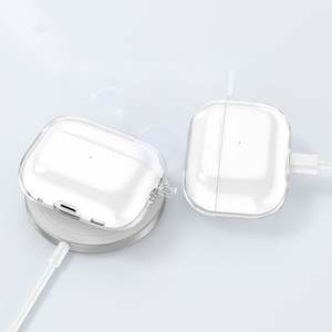 Funda transparente de silicona para auriculares de TPU suave con correa de cordón, funda de accesorio para <span class=keywords><strong>Airpods</strong></span> Pro <span class=keywords><strong>2</strong></span> 3 4 1 3rd 2024 2025 Gen Generation - Product Image 5