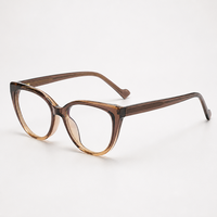 Monture de lunettes en acétate de luxe, montures en acétate de cellulose de haute qualité, montures de lunettes œil-de-chat en acétate, monture optique en TR90