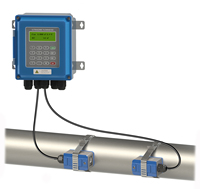 Medidor de Flujo Ultrasónico Inteligente TUF-2000B para Agua y Líquidos, Sensor Ultrasónico Portátil con Abrazadera para Tuberías