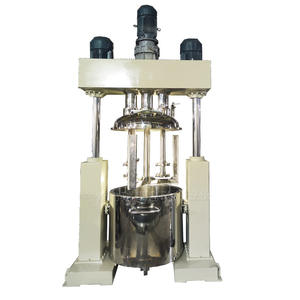 500L Vertical Aquecimento Vacuum Chemical Mixer Grande Multi-Function Líquido Agitador Emulsionador Homogeneizador para Alimentos Plástico - Product Image 1