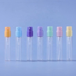 Luxury Portable Mini Spray <b>Bottles</b> 2ml Empty Sample Glass Vials in Pink Yellow Green Purple Blue for Perfume - Product Image 4