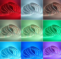 Bande lumineuse LED RVB AC110V 220V IP65 SMD 5050 10W 14MM 60leds/m 96leds/m 144leds/m Rouleau de 100m Bande LED intelligente avec télécommande