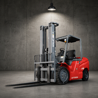 Truk Forklift Listrik Liftron CPD30L dengan Baterai Lithium 3000kg, Counterbalance, Long Wheelbase, untuk Transfer Kargo