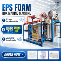 Guiju Automatische EPS Schuimdoos Vormmachine met PLC-besturing, energiebesparende machine voor het maken van polystyreen dozen voor vis/groenten/fruit