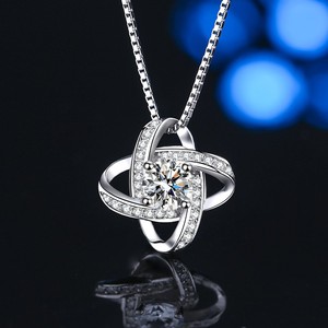 Oissanite-collar de encaje 925 cm, accesorio para el amante de la clavícula - Product Image 5