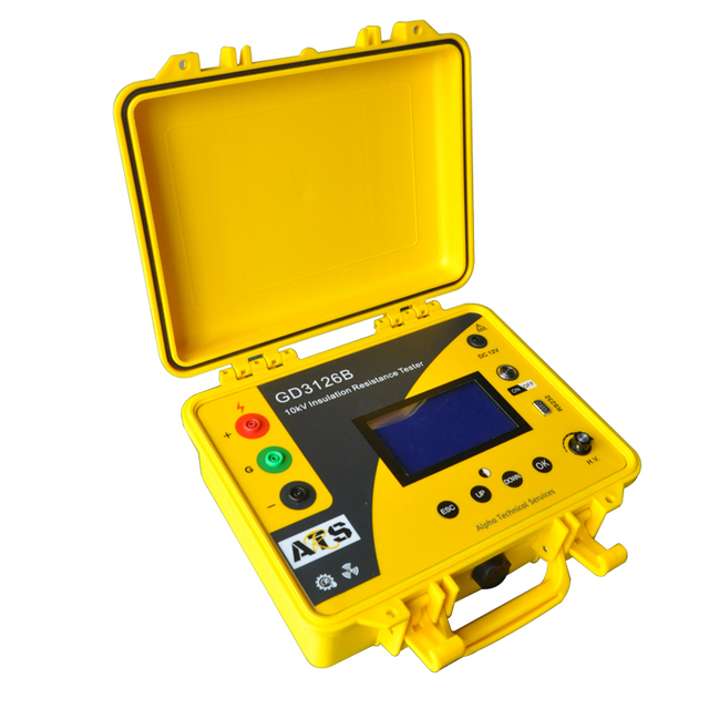 HVHIPOT Portable Digital Insulation Resistance Tester 10kV 20T Ohm Model GD3126B for Equipment Testing