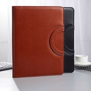 Faux Leather Travel Organizer <b>Ring</b> <b>Binder</b> Notepad Zipper Closure Portfolio Documents Presentation Features Custom Logo - Product Image 2
