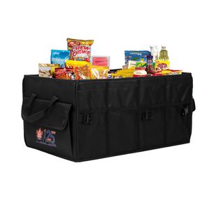 Organisateur de rangement pour voiture Oxford étanche et portable avec logo personnalisé Boîte de rangement pour voiture SUV Organisateur de coffre de voiture - Product Image 3