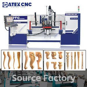 China Factory CNC Turning Carving Woodworking Lathe Machine 1530-ATC Auto Feeding ATC CNC <strong>Wood</strong> Lathe for Chair <strong>Desk</strong> Legs - Product Image 1