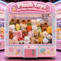 Peluches en gros pour machines à griffes, lots variés de mini-animaux en peluche pour machines d'arcade, recharges pour machines à griffes, peluches douces