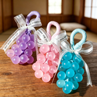 Savon en barre décoratif en cristal transparent multicolore fait à la main, 200g - pour le bain et les cadeaux - pour tous types de peau