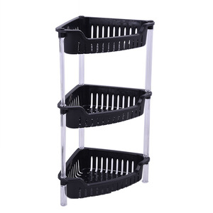 Liên kết tốt nhất 3-Tier Nhựa Bàn tổ chức góc lưu trữ Kệ cho phòng tắm - Product Image 3