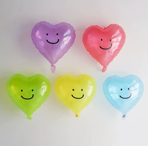 Globos de Corazón Transparentes de Color Caramelo de 18 Pulgadas de Cymylar, Rojo, Azul, Morado, Verde, Amarillo, para Fiestas de Cumpleaños, Fiestas de Confesión - Product Image 2