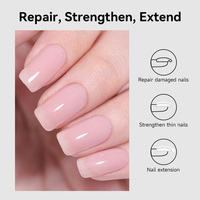 BORN PRETTY Gel de construction pour ongles en fibre, gel dur UV à dissoudre pour extension et réparation des ongles cassés