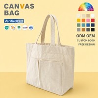 Sac fourre-tout en toile personnalisé avec deux poches avant, sac de shopping en coton réutilisable, résistant et écologique