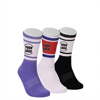 Chaussettes de sport en coton tricotées sur mesure pour enfants, hommes et femmes - Chaussettes mi-mollet antibactériennes, anti-humidité, écologiques et confortables pour le printemps