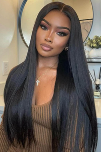 Top Quality Pre Plucked with Baby Hair Virgin Indian Human Hair Bundles Natural Color Straight for Women - Product Image 3