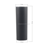 Tasse à café en acier inoxydable 304 à double paroi isolée sous vide de 20oz personnalisée en gros avec paille droite en métal