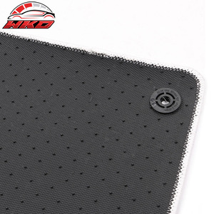 Tapis de sol pour Volkswagen ID.4 4DR 21-25, tapis de sol en velours noir avec bordure blanche, 4 pièces - Product Image 5