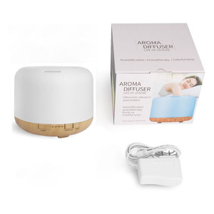 7 Color Changing 500ml Aroma <b>Diffuser</b> Humidifier USB Power Tabletop Essential <b>Oil</b> <b>Diffuser</b> 1-Year Aromatherapy for Household Use - Product Image 3