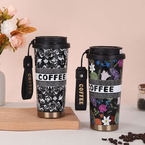 DD4436 Custom Modern Office <b>Cup</b> <b>Travel</b> Tumbler 17oz/530ml Stainless Steel Vacuum Insulated Lid Rope Octagonal Shape 24-36 Hours - Product Image 3